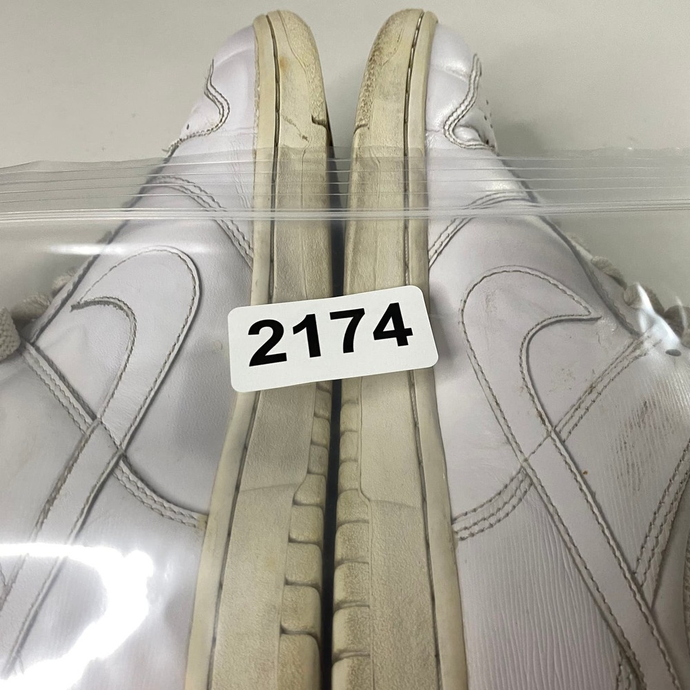 Nike Dunk Low Triple White Shoes Sneakers Women's 8 - Picture 8 of 8